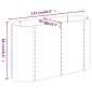 vidaXL Ζαρντινιέρα Ανθρακί 114x40x68 εκ Ατσάλι με Ηλεκτρ. Βαφή Πούδρας