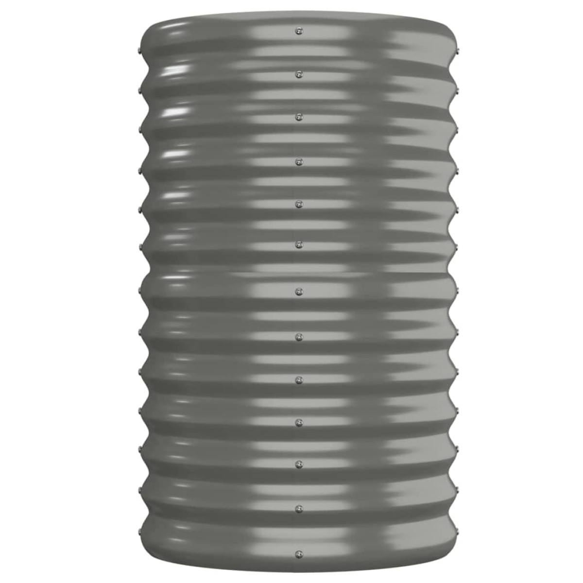 vidaXL Ζαρντινιέρα Γκρι 152x40x68 εκ. Ατσάλι με Ηλεκτρ. Βαφή Πούδρας