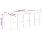 vidaXL Ζαρντινιέρα Γκρι 224x40x68 εκ. Ατσάλι με Ηλεκτρ. Βαφή Πούδρας