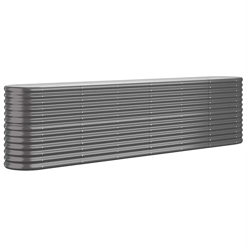 vidaXL Ζαρντινιέρα Ανθρακί 260x40x68 εκ Γαλβανισμένος χάλυβας