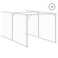 vidaXL Σπιτάκι Σκύλου με Οροφή Ανθρακί 117x609x123 εκ. Γαλβαν. Χάλυβας