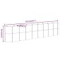 vidaXL Ζαρντινιέρα Καφέ 332x40x68 εκ. Ατσάλι με Ηλεκτρ. Βαφή Πούδρας