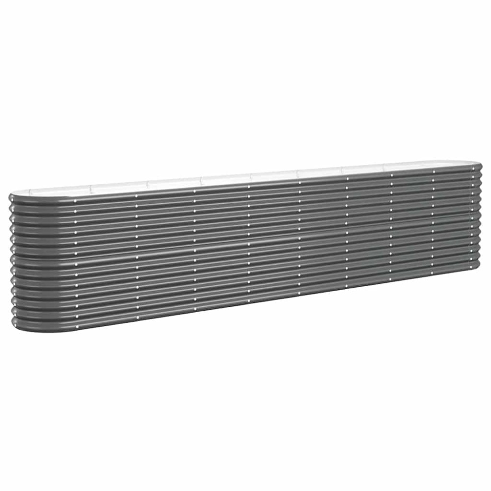 vidaXL Ζαρντινιέρα Ανθρακί 332x40x68 εκ Γαλβανισμένος χάλυβας