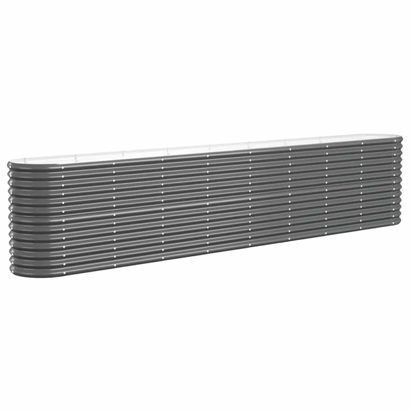 vidaXL Ζαρντινιέρα Ανθρακί 332x40x68 εκ Γαλβανισμένος χάλυβας