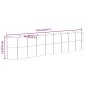 vidaXL Ζαρντινιέρα Ανθρακί 332x40x68 εκ Ατσάλι με Ηλεκτρ. Βαφή Πούδρας