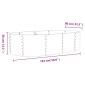 vidaXL Ζαρντινιέρα Γκρι 152x80x36 εκ. Ατσάλι με Ηλεκτρ. Βαφή Πούδρας