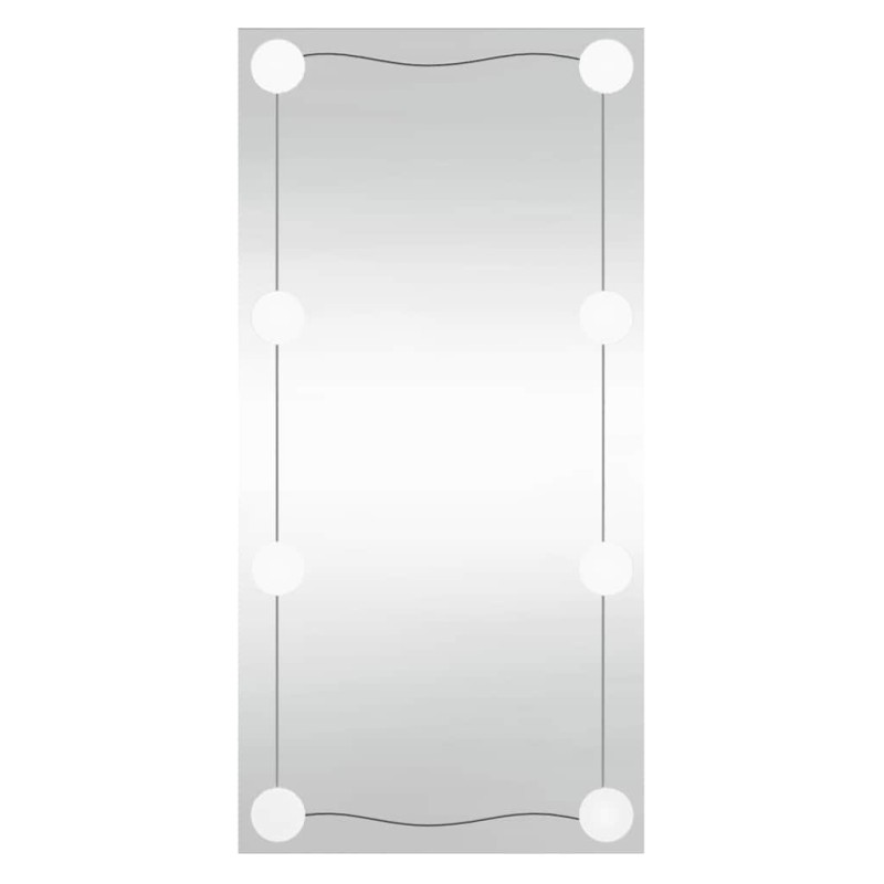 vidaXL Καθρέφτης Τοίχου με LED Ορθογώνιος 30 x 60 εκ. Γυάλινος