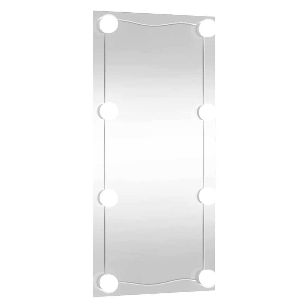 vidaXL Καθρέφτης Τοίχου με LED Ορθογώνιος 30 x 60 εκ. Γυάλινος