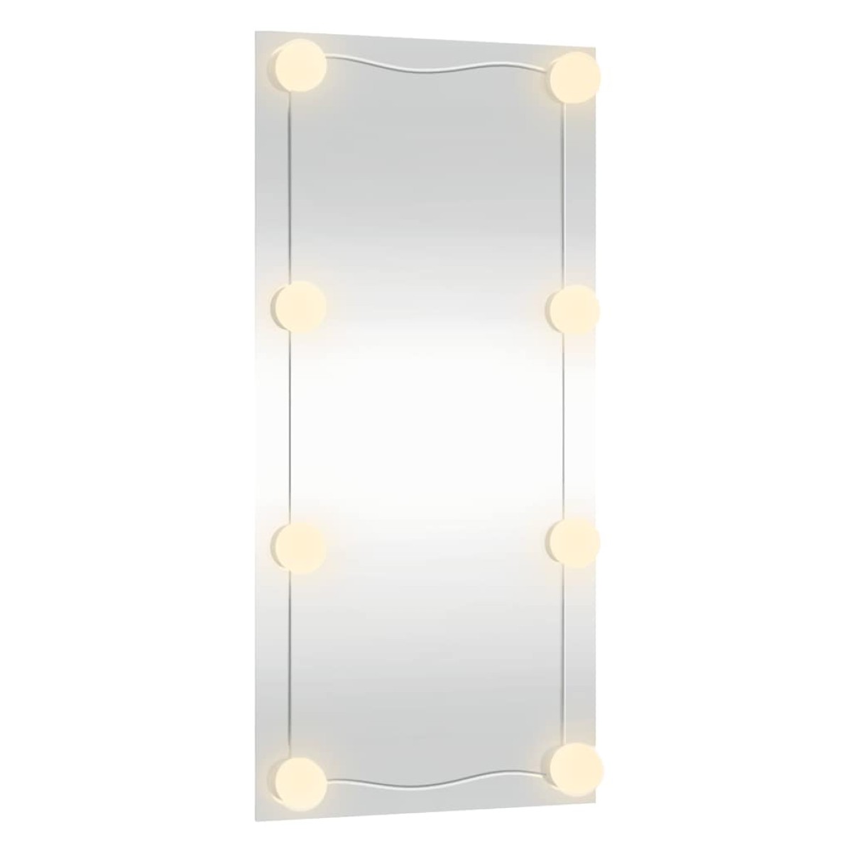 vidaXL Καθρέφτης Τοίχου με LED Ορθογώνιος 30 x 60 εκ. Γυάλινος