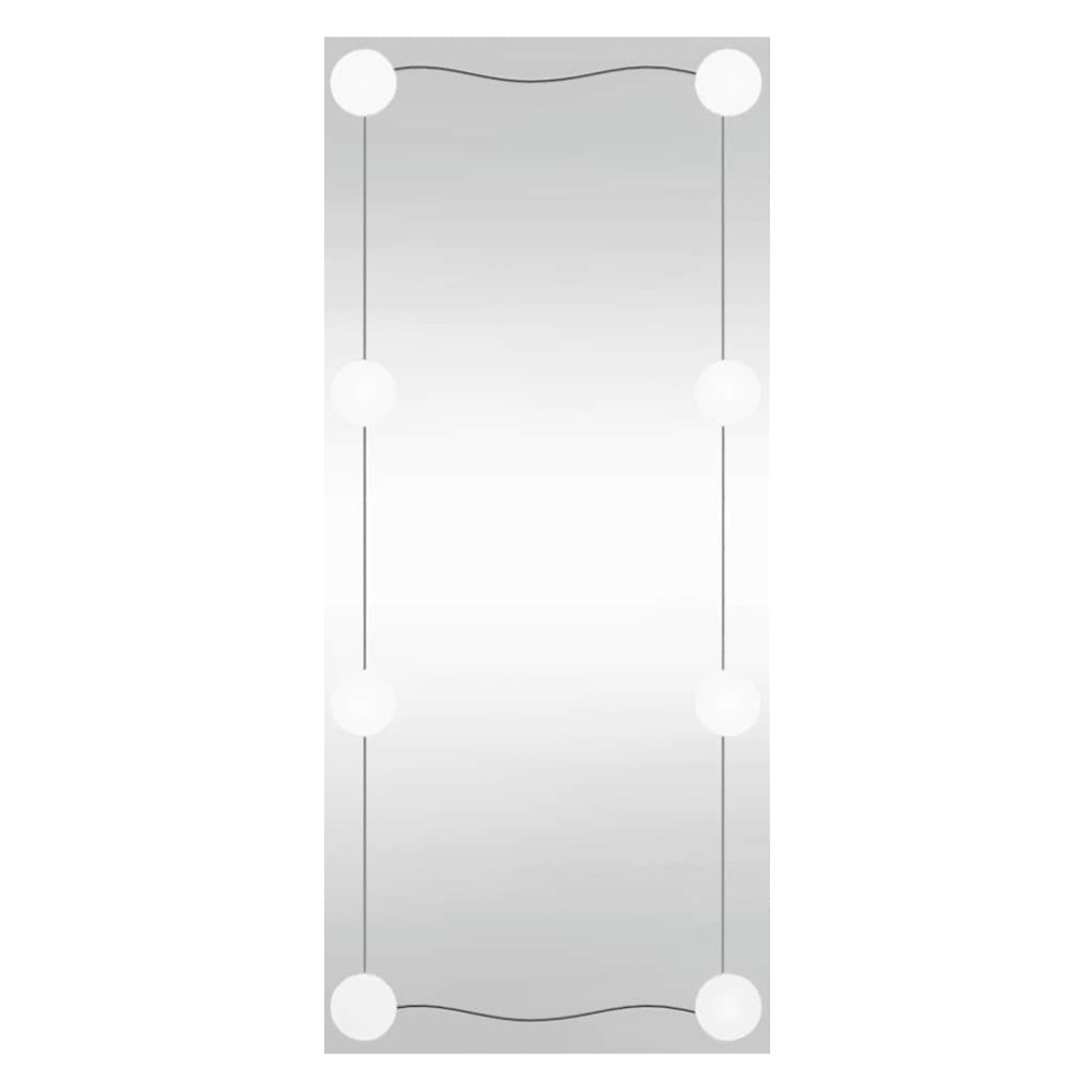 vidaXL Καθρέφτης Τοίχου με LED Ορθογώνιος 30x80 εκ. Γυάλινος