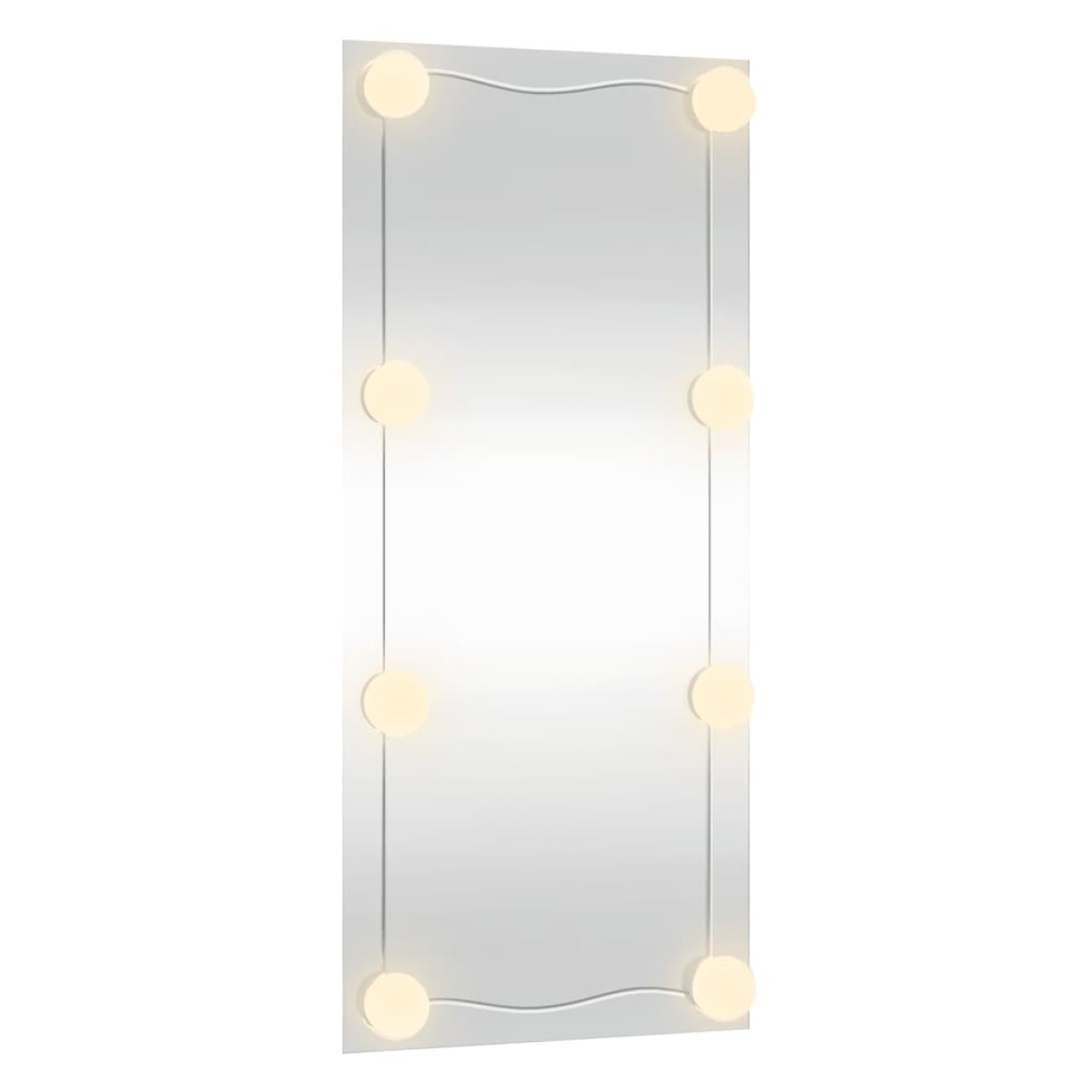 vidaXL Καθρέφτης Τοίχου με LED Ορθογώνιος 30x80 εκ. Γυάλινος
