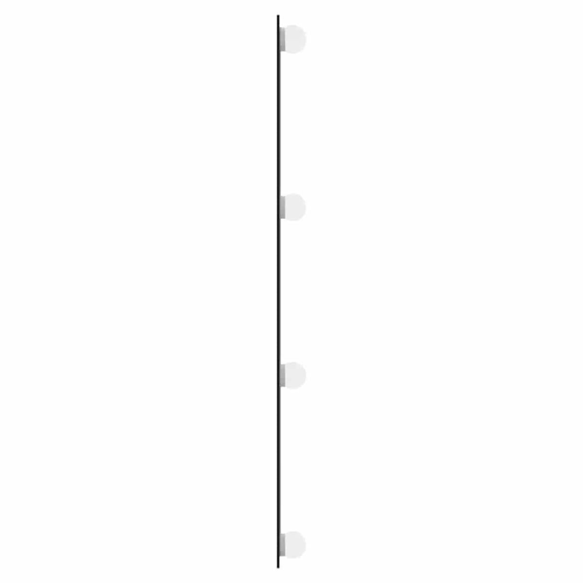 vidaXL Καθρέφτης Τοίχου με LED Ορθογώνιος 30x80 εκ. Γυάλινος