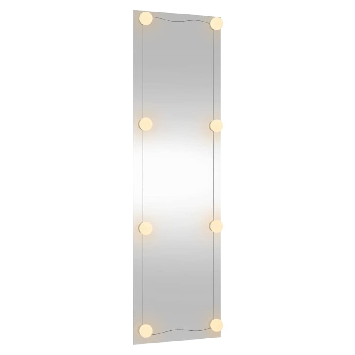 vidaXL Καθρέφτης Τοίχου με LED Ορθογώνιος 30x100 εκ. Γυάλινος