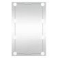 vidaXL Καθρέφτης Τοίχου με LED Ορθογώνιος 40x60 εκ. Γυάλινος