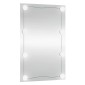 vidaXL Καθρέφτης Τοίχου με LED Ορθογώνιος 40x60 εκ. Γυάλινος