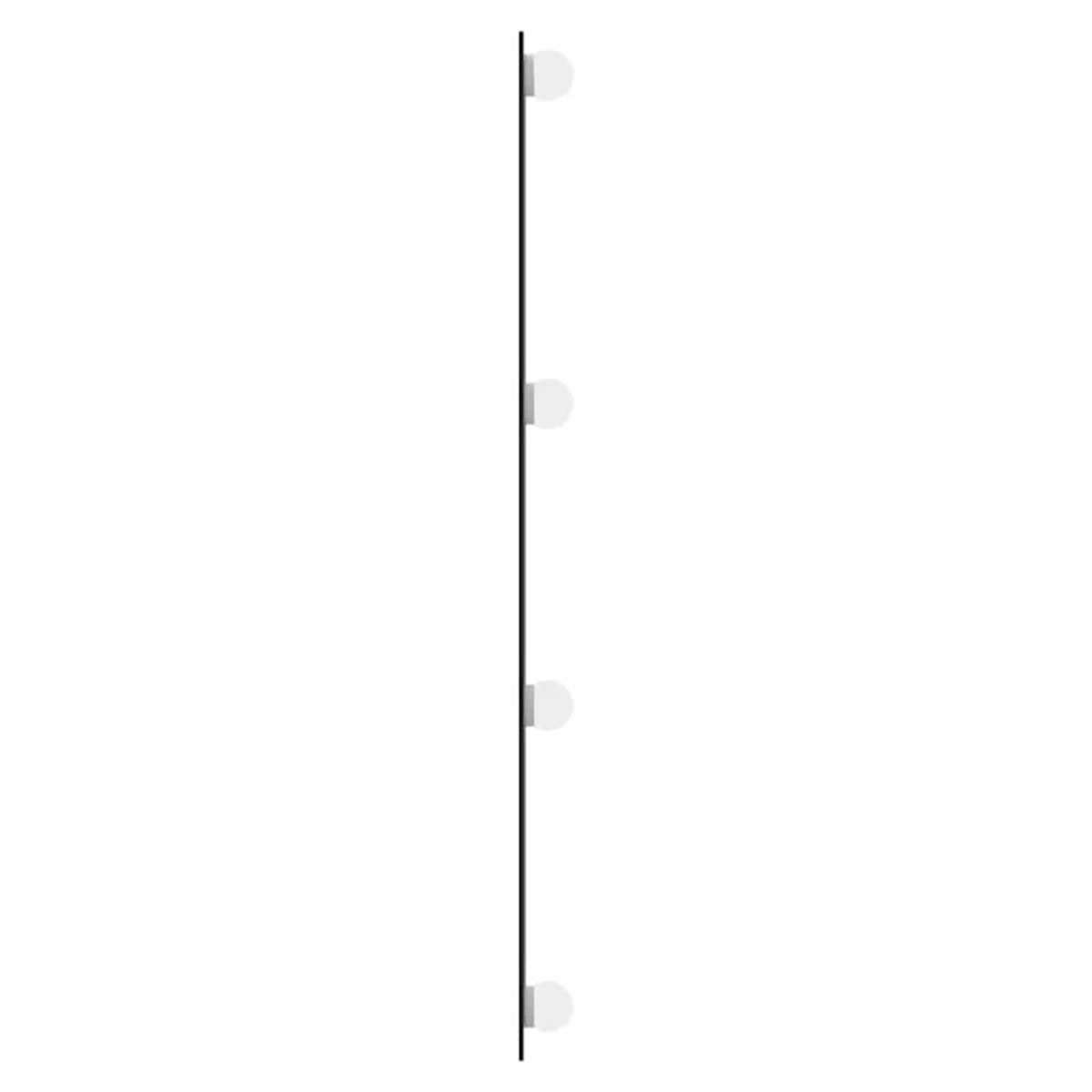vidaXL Καθρέφτης Τοίχου με LED Ορθογώνιος 40x80 εκ. Γυάλινος