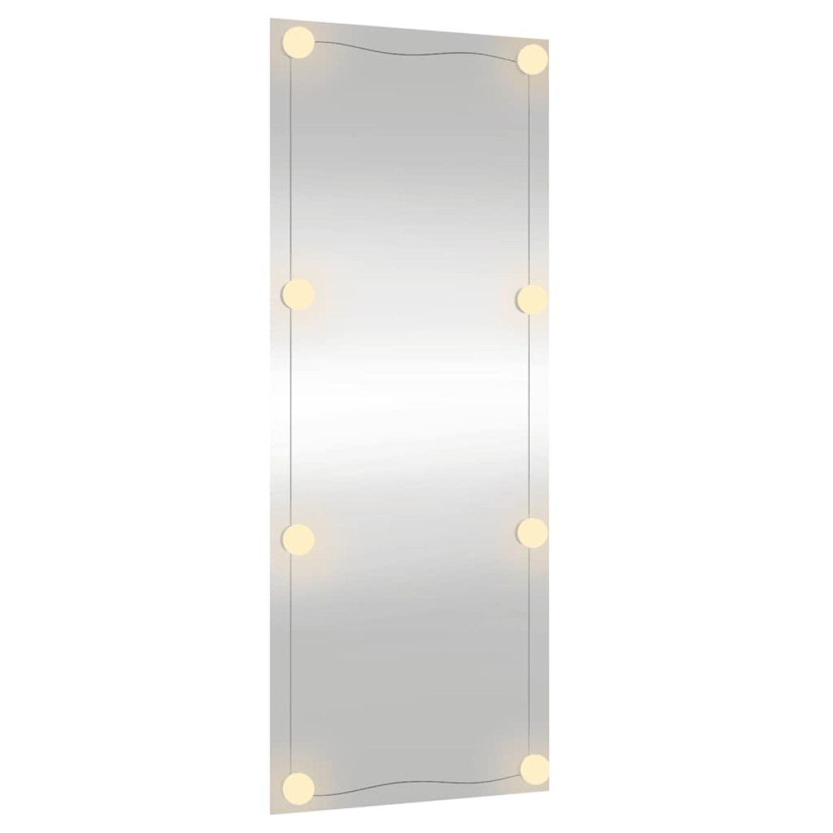 vidaXL Καθρέφτης Τοίχου με LED Ορθογώνιος 450x100 εκ. Γυάλινος