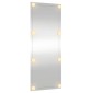 vidaXL Καθρέφτης Τοίχου με LED Ορθογώνιος 450x100 εκ. Γυάλινος