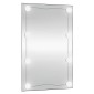 vidaXL Καθρέφτης Τοίχου με LED Ορθογώνιος 50x80 εκ. Γυάλινος