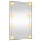vidaXL Καθρέφτης Τοίχου με LED Ορθογώνιος 50x80 εκ. Γυάλινος