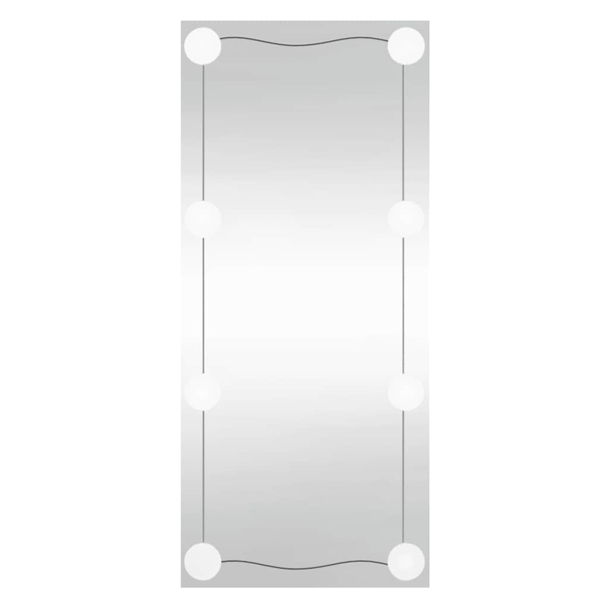 vidaXL Καθρέφτης Τοίχου με LED Ορθογώνιος 50x100 εκ. Γυάλινος
