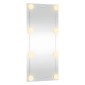 vidaXL Καθρέφτης Τοίχου με LED Ορθογώνιος 50x100 εκ. Γυάλινος