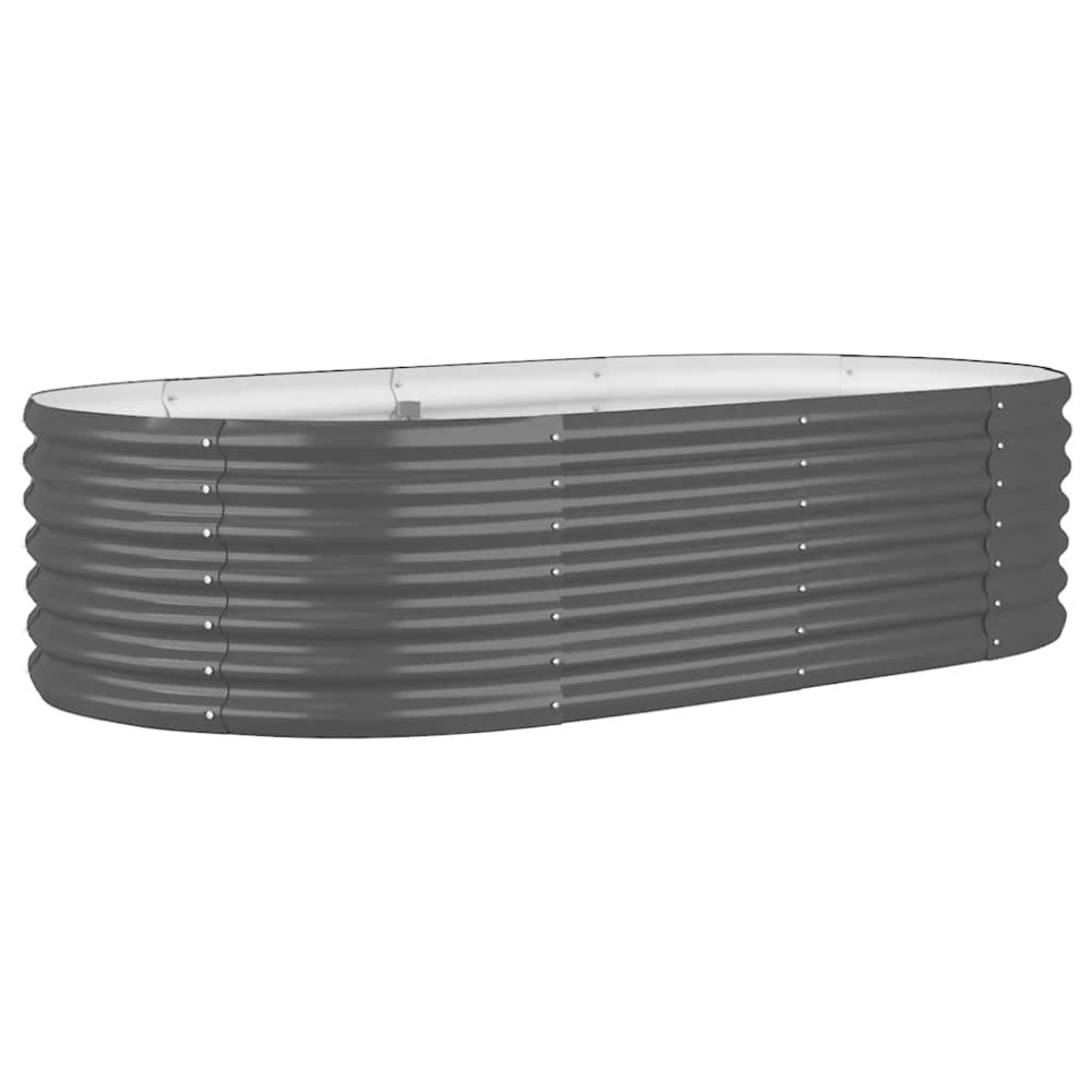 vidaXL Ζαρντινιέρα Ανθρακί 152x80x36 εκ Γαλβανισμένος χάλυβας