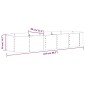 vidaXL Ζαρντινιέρα Πράσινη 224x80x36 εκ Ατσάλι με Ηλεκτρ. Βαφή Πούδρας
