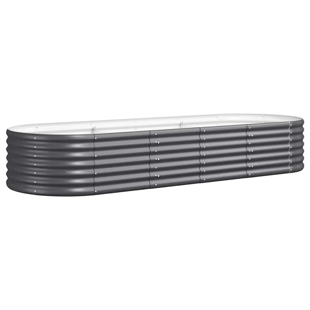 vidaXL Ζαρντινιέρα Ανθρακί 224x80x36 εκ Ατσάλι με Ηλεκτρ. Βαφή Πούδρας