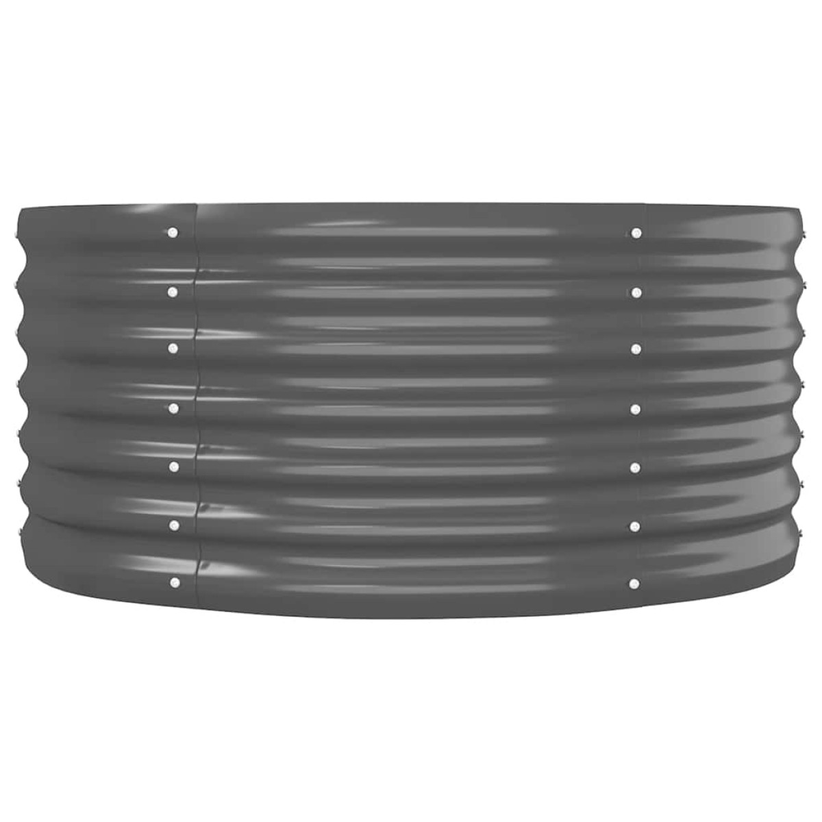 vidaXL Ζαρντινιέρα Ανθρακί 224x80x36 εκ Ατσάλι με Ηλεκτρ. Βαφή Πούδρας