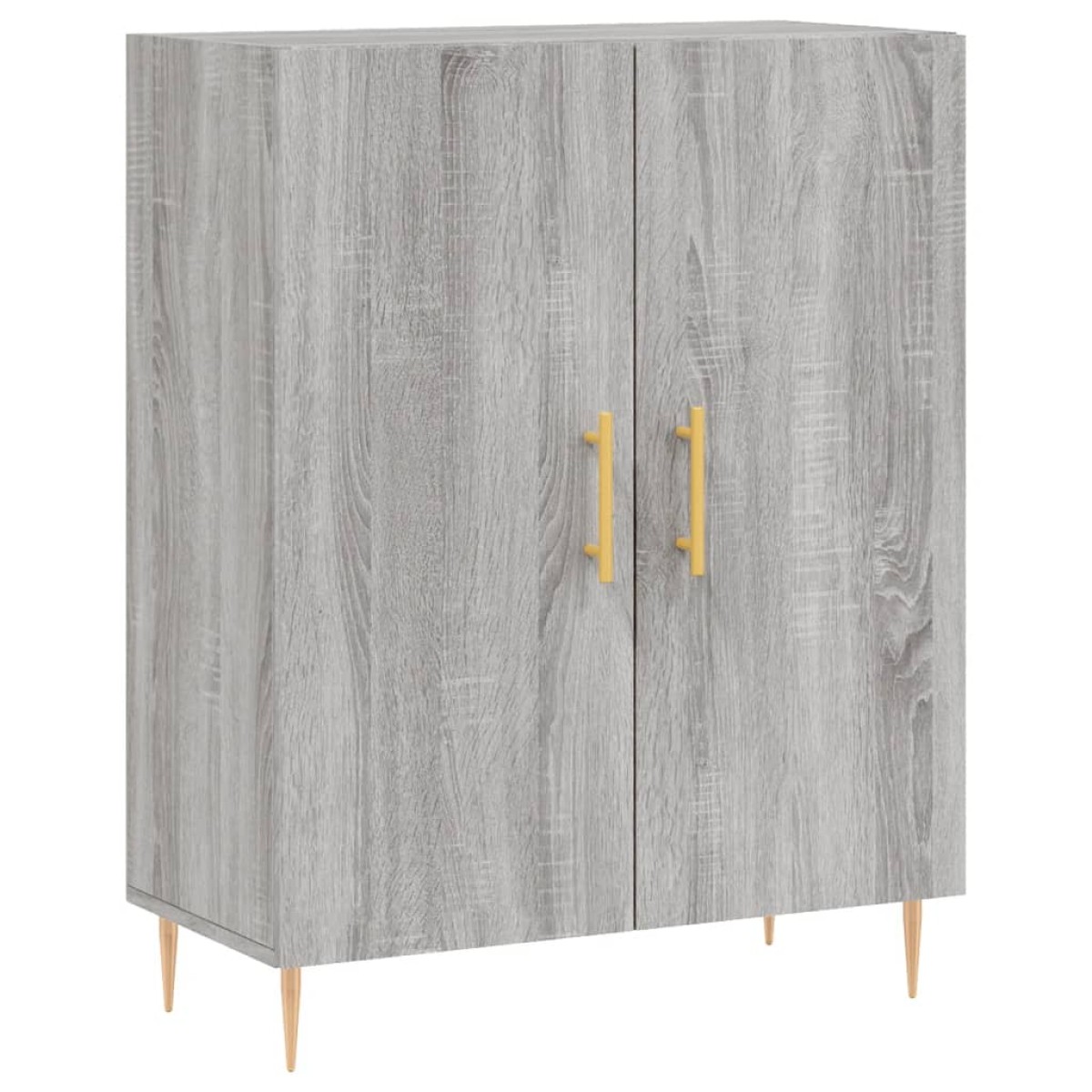 vidaXL Ντουλάπι Γκρι Sonoma 69,5 x 34 x 180 εκ. Επεξεργασμένο Ξύλο