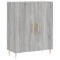 vidaXL Ντουλάπι Γκρι Sonoma 69,5 x 34 x 180 εκ. Επεξεργασμένο Ξύλο