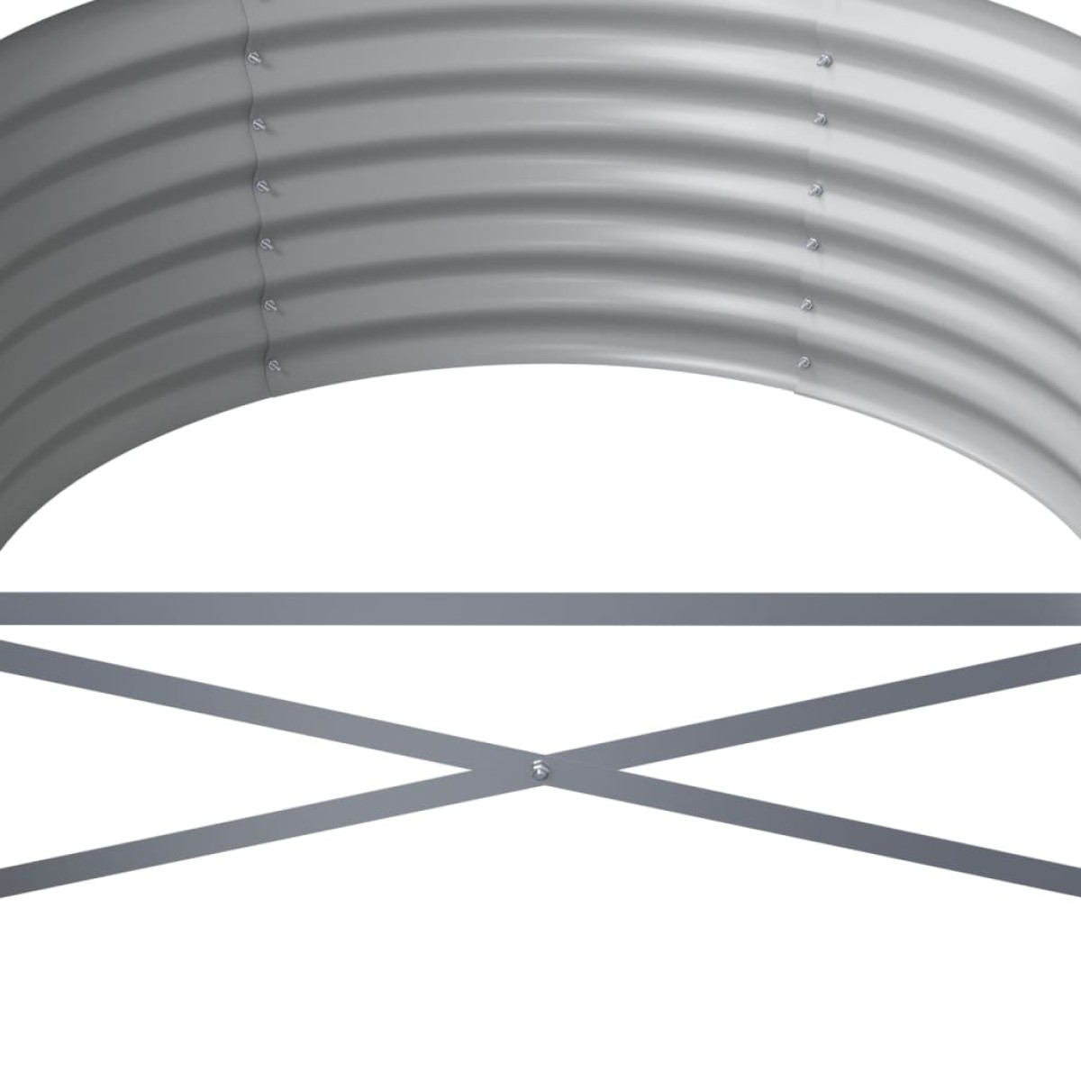 vidaXL Ζαρντινιέρα Καφέ 296x80x36 εκ. Ατσάλι με Ηλεκτρ. Βαφή Πούδρας