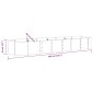 vidaXL Ζαρντινιέρα Ανθρακί 296x80x36 εκ Ατσάλι με Ηλεκτρ. Βαφή Πούδρας