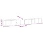vidaXL Ζαρντινιέρα Πράσινη 368x80x36 εκ Ατσάλι με Ηλεκτρ. Βαφή Πούδρας
