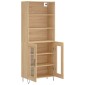 vidaXL Ντουλάπι Sonoma δρυς 69,5 x 34 x 180 εκ. από Επεξεργασμένο Ξύλο