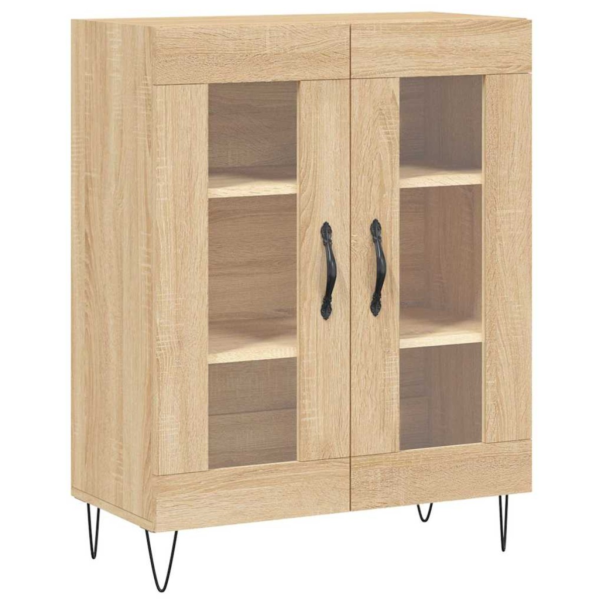 vidaXL Ντουλάπι Sonoma δρυς 69,5 x 34 x 180 εκ. από Επεξεργασμένο Ξύλο