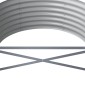 vidaXL Ζαρντινιέρα Ασημί 368x80x36 εκ. Ατσάλι με Ηλεκτρ. Βαφή Πούδρας