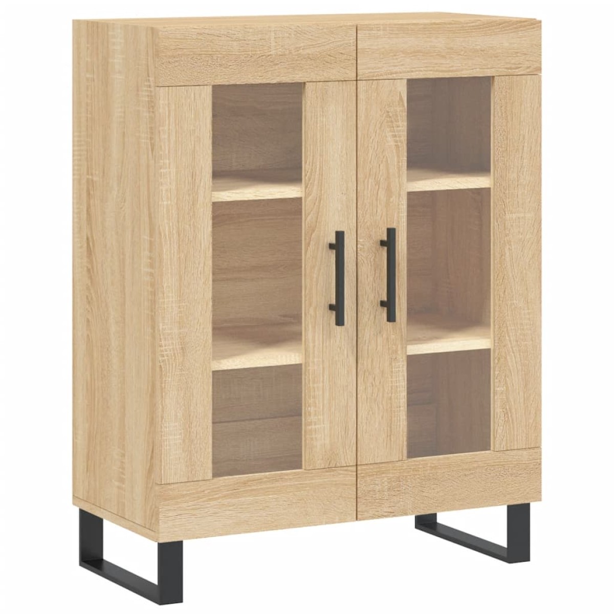 vidaXL Ντουλάπι Sonoma δρυς 69,5 x 34 x 180 εκ. από Επεξεργασμένο Ξύλο
