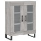 vidaXL Ντουλάπι Γκρι Sonoma 69,5 x 34 x 180 εκ. Επεξεργασμένο Ξύλο