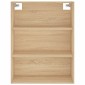 vidaXL Ντουλάπι Sonoma δρυς 69,5 x 34 x 180 εκ. από Επεξεργασμένο Ξύλο