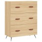 vidaXL Ντουλάπι Sonoma δρυς 69,5 x 34 x 180 εκ. από Επεξεργασμένο Ξύλο
