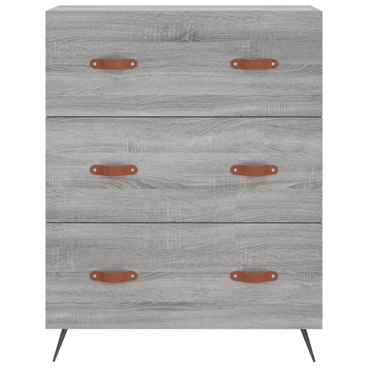 vidaXL Ντουλάπι Γκρι Sonoma 69,5 x 34 x 180 εκ. Επεξεργασμένο Ξύλο