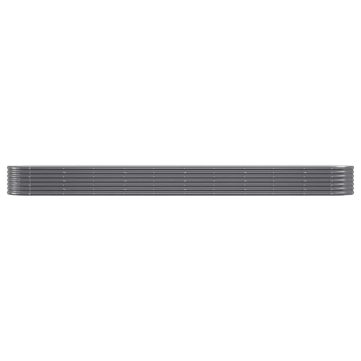 vidaXL Ζαρντινιέρα Ανθρακί 440x80x36 εκ Ατσάλι με Ηλεκτρ. Βαφή Πούδρας