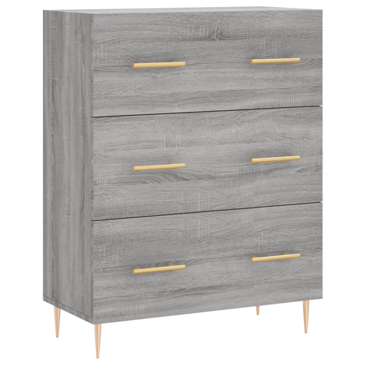 vidaXL Ντουλάπι Γκρι Sonoma 69,5 x 34 x 180 εκ. Επεξεργασμένο Ξύλο