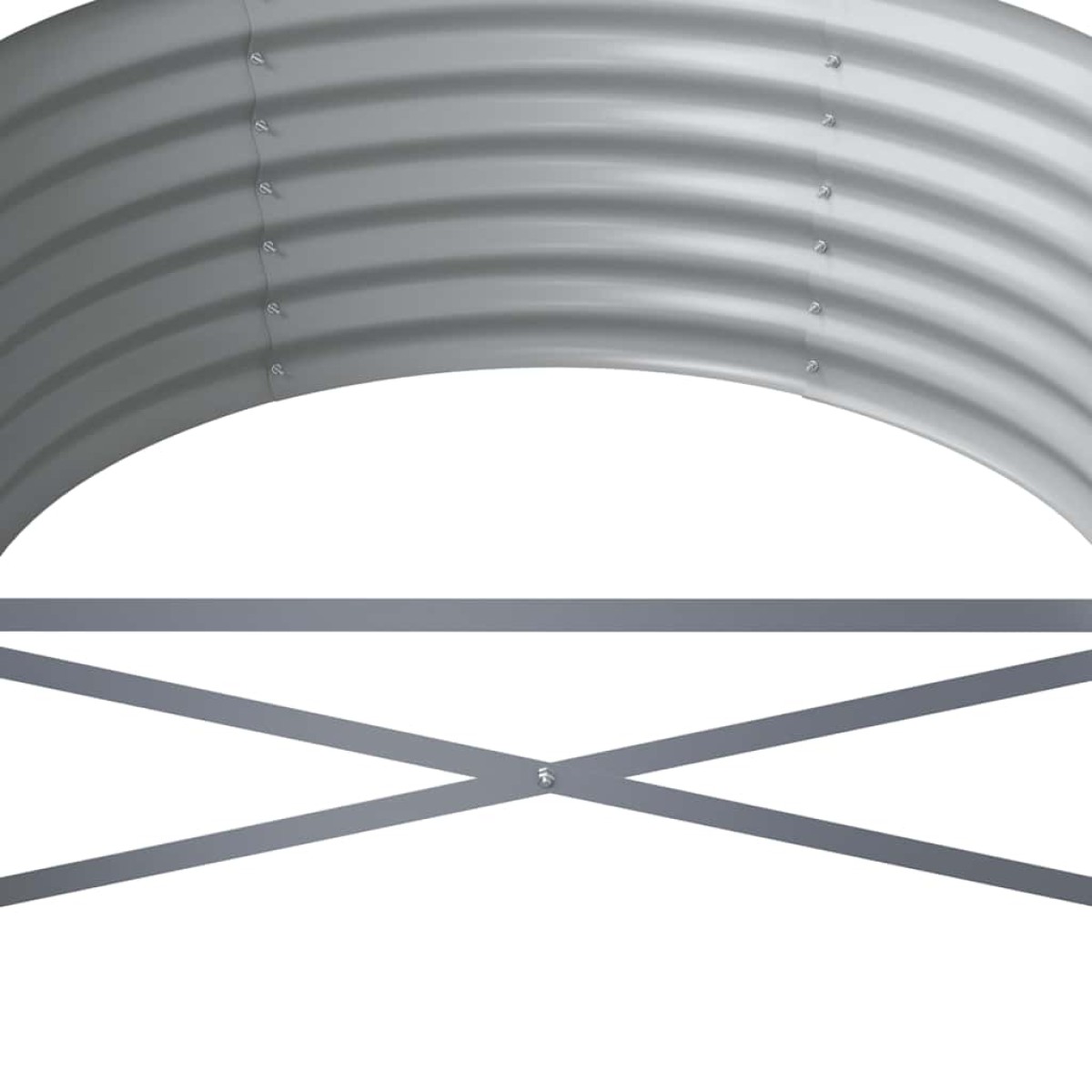 vidaXL Ζαρντινιέρα Καφέ 512x80x36 εκ. Ατσάλι με Ηλεκτρ. Βαφή Πούδρας
