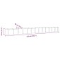 vidaXL Ζαρντινιέρα Καφέ 512x80x36 εκ. Ατσάλι με Ηλεκτρ. Βαφή Πούδρας