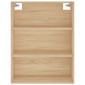 vidaXL Ντουλάπι Sonoma δρυς 69,5 x 34 x 180 εκ. από Επεξεργασμένο Ξύλο