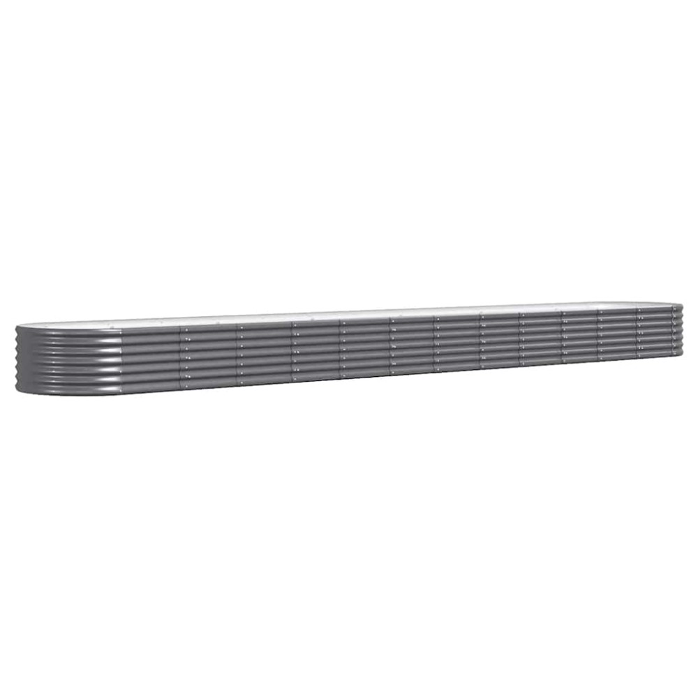 vidaXL Ζαρντινιέρα Ανθρακί 512x80x36 εκ Γαλβανισμένος χάλυβας