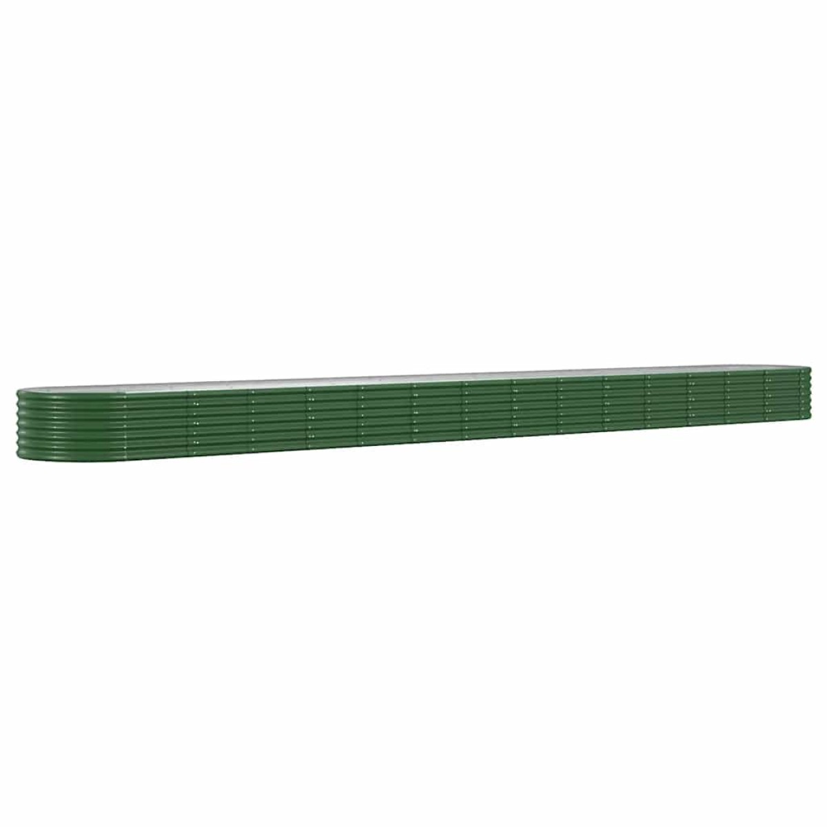 vidaXL Ζαρντινιέρα Πράσινη 620x80x36 εκ Ατσάλι με Ηλεκτρ. Βαφή Πούδρας